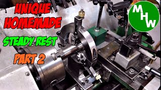 MHW Episode 115  Unique Homemade Lathe Steady Rest For homemade lathe  Part 2 [upl. by Lette]