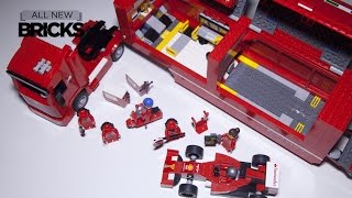 Lego Speed Champions 75913 F14 T amp Scuderia Ferrari Truck Speed Build Review [upl. by Faus]