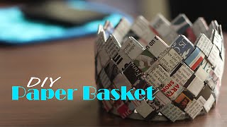 How to make Paper Basket  Do It Yourself [upl. by Albur921]