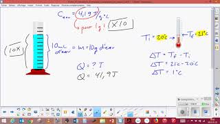 la capacite thermique massique [upl. by Josey592]