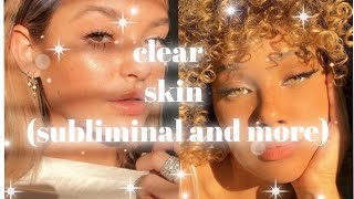 clear skin subliminal♡︎stormatical♡︎ [upl. by Nyrrat]