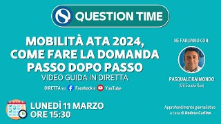 Mobilità ATA 2024 come fare la domanda passo dopo passo [upl. by Ramed]