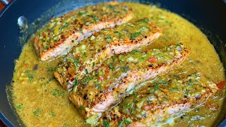 Let’s Cook with Me  Salmon in coconut curry sauce  Creamy Mash  TERRIANN’S KITCHEN [upl. by Damiani]