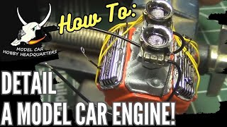 How To Detail A 124th Scale Model Car Engine Ep301 [upl. by Ja]