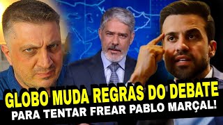 ARMAÇÃO Globo muda as regras do debate para tentar frear a vitória de Pablo Marçal [upl. by Clava]