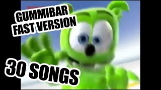 Gummibär FAST VERSION MARATHON 30 Gummy Bear Songs In 1 Video [upl. by Atinat]