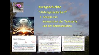 Kommunikation analysieren in einer Kurzgeschichte Lars Krüsand quotUntergrundarbeitquot [upl. by Marrissa]