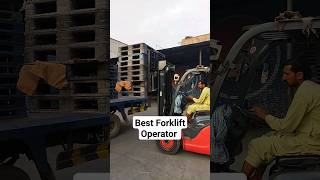 Best Forklift Operator 💯💯💯 forklift operator youtubeshorts [upl. by Mehalek]