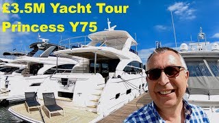 £35M Yacht Tour  Princess Y75 [upl. by Yrreg]