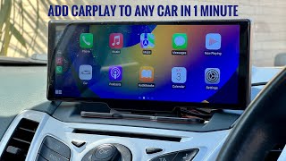 Easily add CarPlay  android auto to any car  Seicane dashcam [upl. by Asseral172]