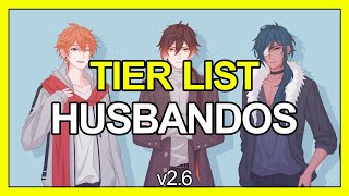 MEJORES HUSBANDOS DE GENSHIN IMPACT  TIER LIST GENSHIN IMPACT con la COMUNIDAD 26 TheDaver [upl. by Annaerb]