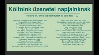 2022 novemberi versek – 31 magyar vers Reisinger János előadásában [upl. by Mavilia]