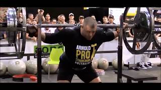 Axle Squat320kgs705lbs  Arnold Strongman PRO  Australia 2018 [upl. by Eniluj308]