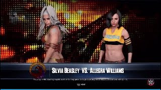 WWE 2K23 One on One  Silvia Beasley vs Allegra Williams [upl. by Cottle]