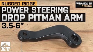 Jeep Wrangler Rugged Ridge Power Steering Drop Pitman Arm for 356quot Lift 20072018 JK Review [upl. by Adoc]