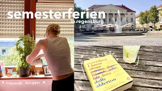 semesterferien in regensburg  weekly vlog  freunde finden lesen haushalt minigolf [upl. by Ehsiom]