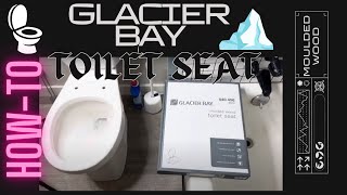 Glacier Bay Moulded Wood Toilet Seat Installation Tutorial amp Quickest Toilet Seat Removal Demo [upl. by Chemar]