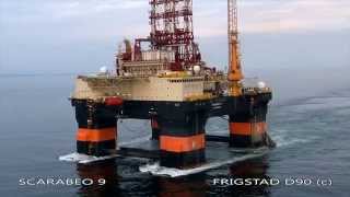 Scarabeo 9  Ultra Deepwater Drilling Rig  Frigstad D90 Design [upl. by Naman305]