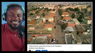 Reação  Bairro Malanjino O Maior Gueto de Luanda Vista de Drone em 4K [upl. by Debee]