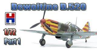 Сборка модели Dewoitine D520 172 Hobby 2000 часть1Building Dewoitine D520 172 Hobby2000 Part1 [upl. by Ahsahtan]