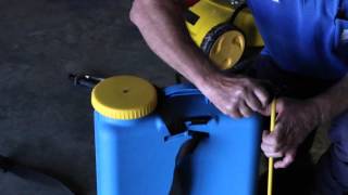 How to Assemble amp Use a 20Litre Backpack Weed Sprayer [upl. by Alleroif409]