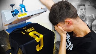 1 NOCHE HACIENDO una CAMISETA para LUIS SUÁREZ [upl. by Obla353]