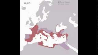 Animated History of the Roman Empire 510 BC  1453 AD [upl. by Claudius]