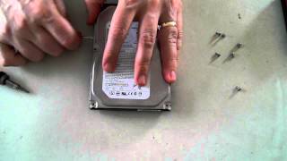 Opening a Seagate Barracuda Hard Drive [upl. by Yrrek]