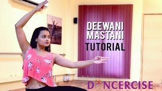 Deewani Mastani Dance Tutorial by Aditi Saxena  Dancercise [upl. by Eisset]