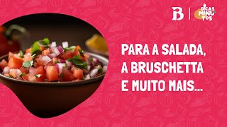 Aprenda truque para cortar tomate em cubinhos  Dicas de Minutos com Bruno Hashimoto [upl. by Ho256]