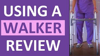 Walker Nursing Assistive Devices Mobility NCLEX [upl. by Mulac260]