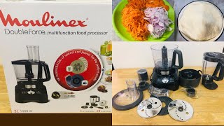 Food Processor  Moulinex Double Force Food Processor  How to use Food Processor [upl. by Ashling]