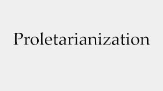 How to Pronounce Proletarianization [upl. by Aipmylo152]