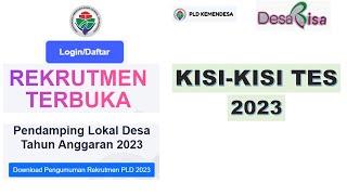 Kisi Kisi Tes Seleksi PLD 2023 [upl. by Llerot]