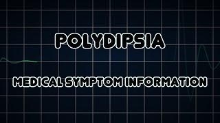 Polydipsia Medical Symptom [upl. by Ennailuj461]