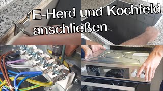 EHerd und Kochfeld anschließen und einbauen  DIY  How To  TUTORIAL [upl. by Esilram]