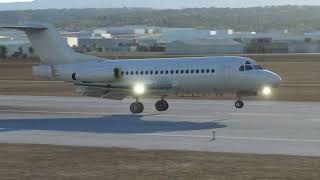 Fokker F28 Landing at LTBJ [upl. by Ebert]