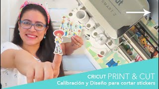 IMPRIMIR Y CORTAR CON CRICUT ⚡I crear Stickers en cricut desde cero [upl. by Dusty226]