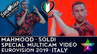 Mahmood  quotSoldiquot  Special Multicam video  Eurovision 2019 Italy [upl. by Adyht]