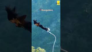 Places To Do Bungy Jumping In India  bungy bungyjumping adventure travelblogger shorts [upl. by Naiviv]