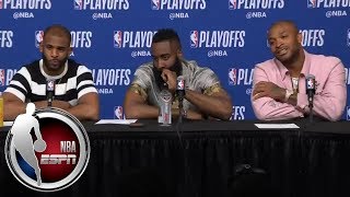 FULL James Harden explains why Houston Rockets offense is prepared  NBA on ESPN [upl. by Arbba684]