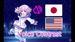 Hyperdimension Neptunia JapaneseEnglish Voice ContrastMain Characters [upl. by Oranneg]