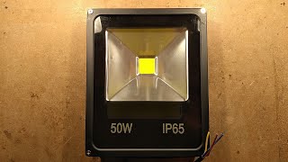 Another cheap eBay LED floodlight Is it really going to be 50W [upl. by Ibba]