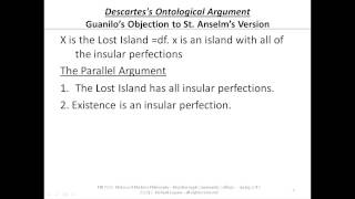 1806 Descartess Ontological Argument  Objection The Lost Island [upl. by Eniamret]