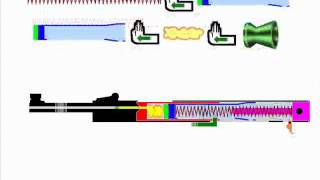 airgun mechanism parts assemble and operation [upl. by Magan]