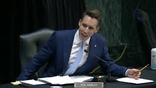 Sen Hawley Astonished at Biden DHS Official Saying that Title 42 Would EASE The Border Crisis [upl. by Demmy819]