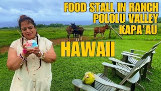 Maui Hawaii Pololu valley Historic Kapaau amp Food Stall at Ranch [upl. by Aiuqes]