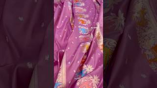 Pure banarasi silk handwoven saree with shikargah border banarassilksarees handwovensarees silk [upl. by Theodoric765]