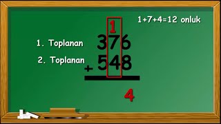 3 BASAMAKLI SAYILARLA TOPLAMA İŞLEMİ [upl. by Mazonson]