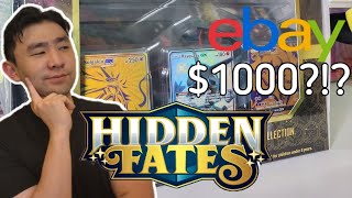 IS IT WORTH 1000 OPENING HIDDEN FATES ULTRA PREMIUM COLLECTION BOX [upl. by Dorothi]